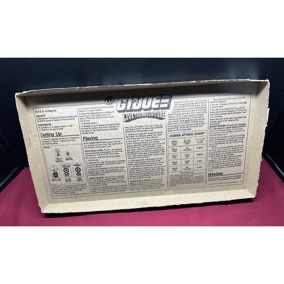 1986‎ GI Joe Board Game Live the Adventure Cobra Enemy - Picture 2 of 4
